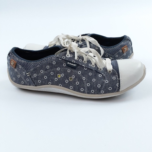 Dr Scholl's Women's 9 M Shoes Jamie Denim Fashion Sneakers 11696 Circle Grey - Picture 2 of 11